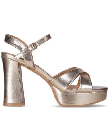 Sandalias de Mujer CHIKA10 SANDALIA CON TACON ALTO Y PLATAFORMA PARA MUJER JOL ORO