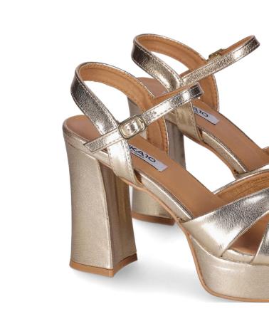 Sandalias de Mujer CHIKA10 SANDALIA CON TACON ALTO Y PLATAFORMA PARA MUJER JOL ORO