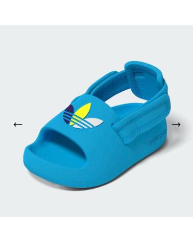 ADIDAS ORIGINALS SKYRUS BABY SANDALS FLIP-FLOPS - BLUE SKYRUS-FTWWHT-SYELLO SKYRUS-FTWWHT-SYELLO