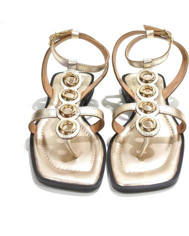 Sandalias de Mujer GIOSEPPO SANDALIA CASUAL DE PIEL CON SUELA DE GOMA PLATINO