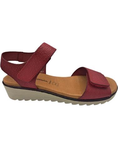 Sandalias de Mujer CALZADOMANIA SANDALIA DE PIEL ROJO