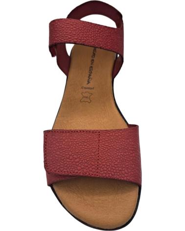 Sandales pour Femme CALZADOMANIA SANDALIA DE PIEL ROJO