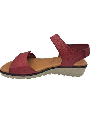 Sandales pour Femme CALZADOMANIA SANDALIA DE PIEL ROJO