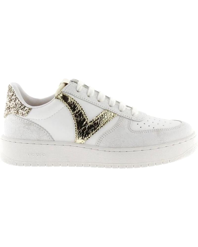 Esportes  de Mulher VICTORIA SNEAKERS MADRID CRAQUELADO 1258233 PLATINO