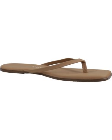 Chinelos de Mulher TKEES SANDALIAS MUJER MODELO TKESQUARE TOE COLOR MARRON COBTR