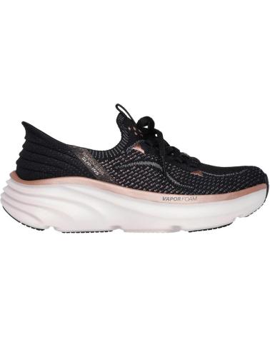 Woman Trainers SKECHERS SLIP-INS DLUX VAPOR NEGRA NEGRO