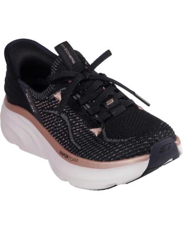Woman Trainers SKECHERS SLIP-INS DLUX VAPOR NEGRA NEGRO