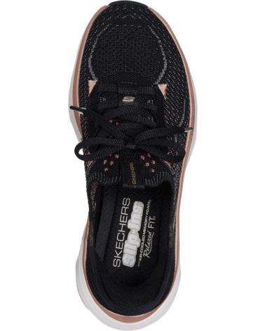 Woman Trainers SKECHERS SLIP-INS DLUX VAPOR NEGRA NEGRO