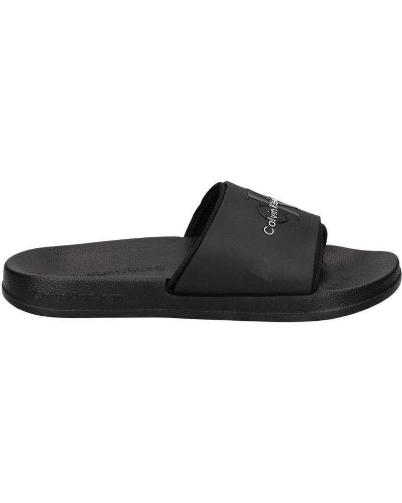 Chanclas de Hombre CALVIN KLEIN - CHANCLAS NEGRAS PARA HOMBRE - RUDBER NEGRO