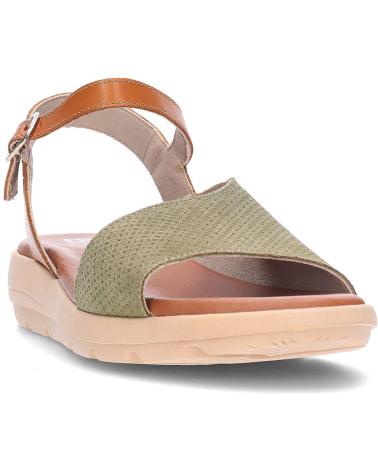 Sandálias de Mulher DORKING SANDALIAS PARA MUJER FLUCHOS GANDIA D9464 KAKICUERO