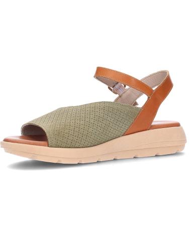 Sandálias de Mulher DORKING SANDALIAS PARA MUJER FLUCHOS GANDIA D9464 KAKICUERO