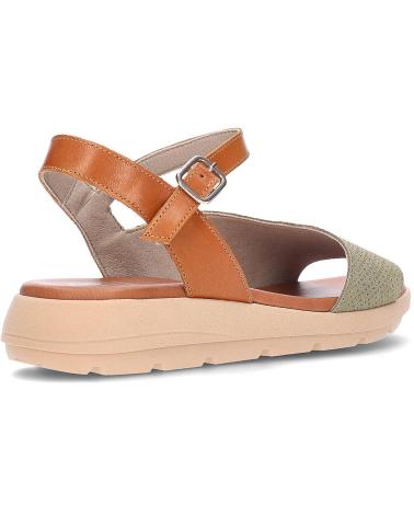 Sandálias de Mulher DORKING SANDALIAS PARA MUJER FLUCHOS GANDIA D9464 KAKICUERO