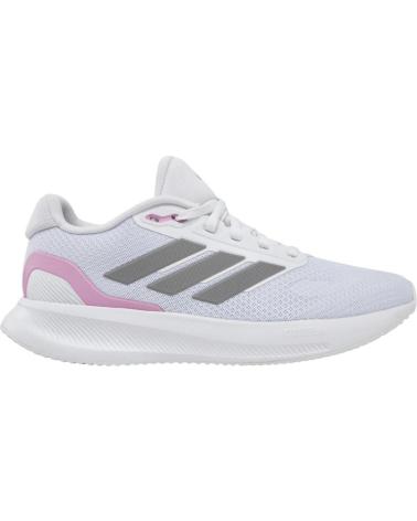 Sportif pour Femme ADIDAS ZAPATILLAS RUNFALCON 5 BLANCAS GRIS SILVER ROSA JI3981 RUNNI CLARO BLANCO