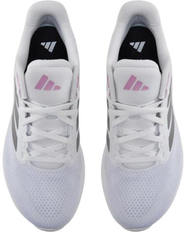 Sportif pour Femme ADIDAS ZAPATILLAS RUNFALCON 5 BLANCAS GRIS SILVER ROSA JI3981 RUNNI CLARO BLANCO