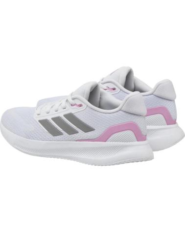 Sportif pour Femme ADIDAS ZAPATILLAS RUNFALCON 5 BLANCAS GRIS SILVER ROSA JI3981 RUNNI CLARO BLANCO