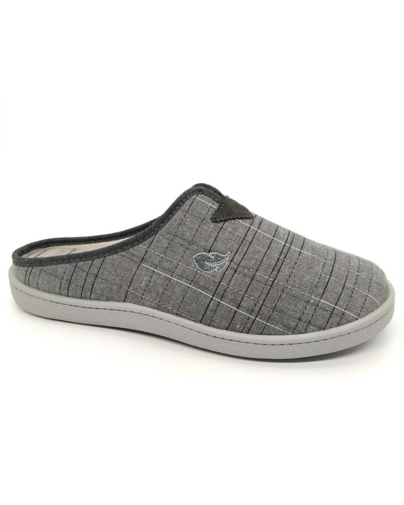 Calzado de casa de Hombre PLUMAFLEX ZAPATILLA ROAL 12336 GRIS
