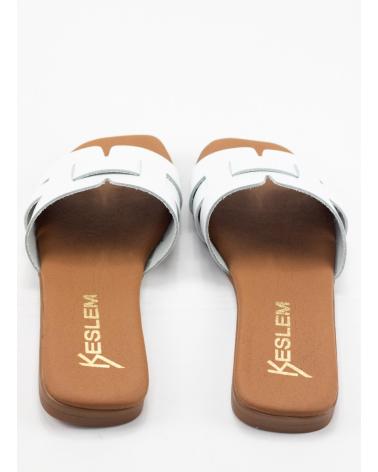 Sandalen für Damen KESLEM SANDALIA MUJER EN PIEL 5550 BLANCO