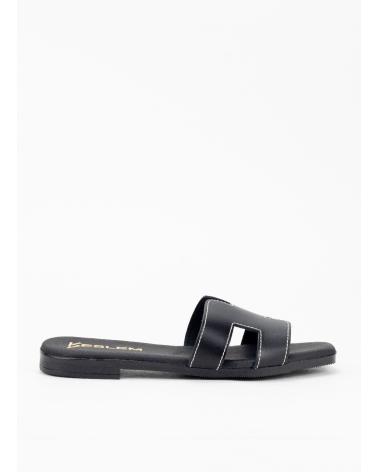 Sandalen-De-Mujer-KESLEM-SANDALIA-MUJER-5566-EN-PIEL-NEGRO