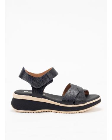 Sandalen für Damen KESLEM SANDALIA MUJER EN PIEL 5662 NEGRO