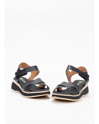 Sandalen für Damen KESLEM SANDALIA MUJER EN PIEL 5662 NEGRO