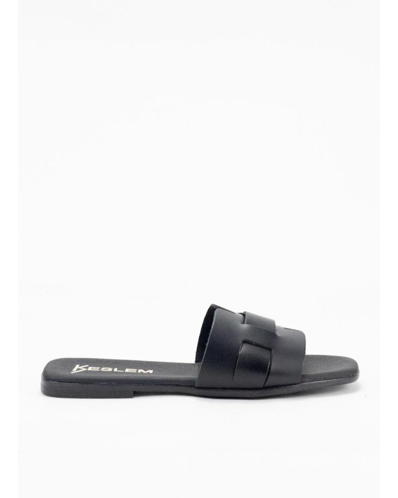 Sandálias de Mulher KESLEM SANDALIA MUJER EN PIEL 5550 NEGRO