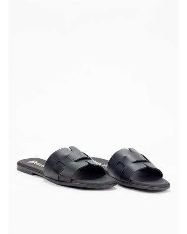 Sandálias de Mulher KESLEM SANDALIA MUJER EN PIEL 5550 NEGRO