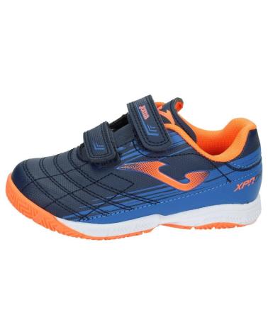 Esportes--De-Niña-JOMA-FUTBOL-SALA-XPANDER-JR-2103-ROYAL-Y-NARANJA-AZUL-MARINO
