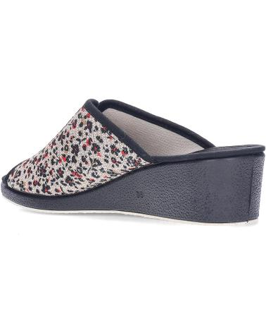 Calzado de casa de Mujer GARZON ZAPATILLAS DE IR POR CASA VILA 715210 NEGRO