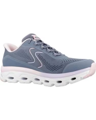 SKECHERS ZAPATILLAS DE RUNNING EN MULTICOLOR PARA MUJER SLATE TEXTILE-SYNTHETIC-PINK TRIM