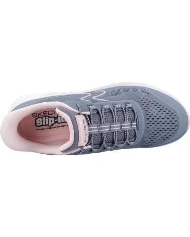 SKECHERS ZAPATILLAS DE RUNNING EN MULTICOLOR PARA MUJER SLATE TEXTILE-SYNTHETIC-PINK TRIM