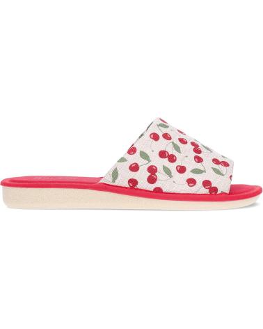Calzado de casa de Mujer GARZON PANTUFLA PARA MUJER CEREZAS P400 ROJO