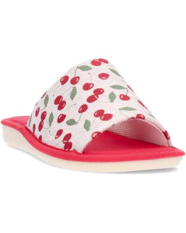 Calzado de casa de Mujer GARZON PANTUFLA PARA MUJER CEREZAS P400 ROJO