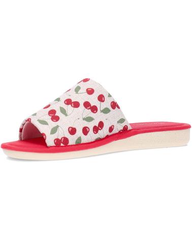 Calzado de casa de Mujer GARZON PANTUFLA PARA MUJER CEREZAS P400 ROJO