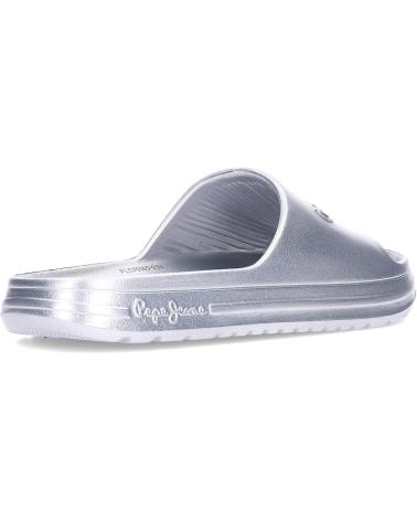 Chanclas de Mujer PEPE JEANS CHANCLAS BEACH SLIDEMET PLS70165 SILVER