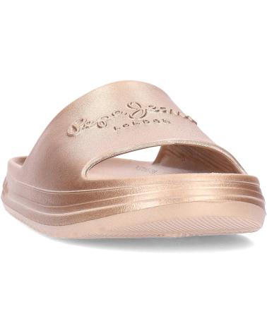 Woman Flip flops PEPE JEANS CHANCLAS BEACH SLIDEMET PLS70165 GOLD