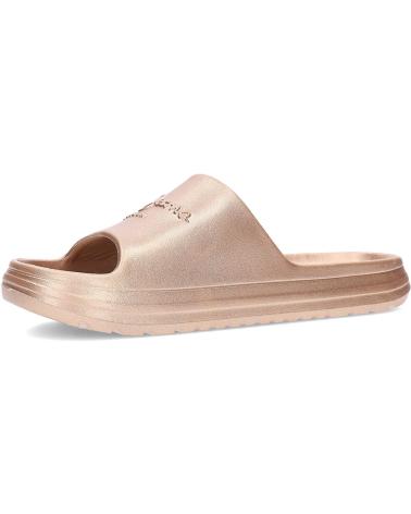 Woman Flip flops PEPE JEANS CHANCLAS BEACH SLIDEMET PLS70165 GOLD