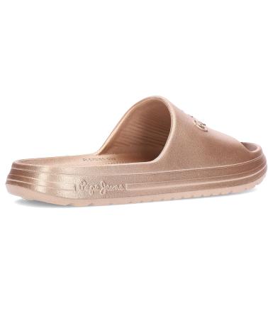 Woman Flip flops PEPE JEANS CHANCLAS BEACH SLIDEMET PLS70165 GOLD