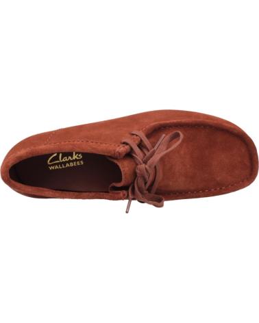 Bottines pour Homme CLARKS INFORMALES HOMBRE MODELO WALLABEE EVOBT COLOR BURDEOS CHESTN CHESTNUT