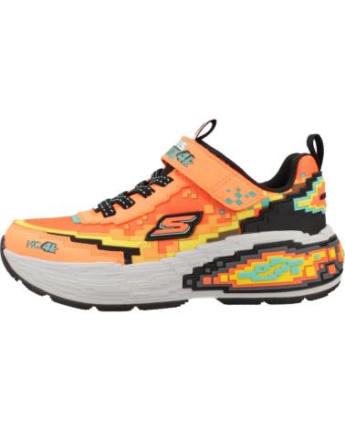 SKECHERS ZAPATILLAS NINO MODELO MEGA-CRAFT 4K COLOR NARANJA ORBK