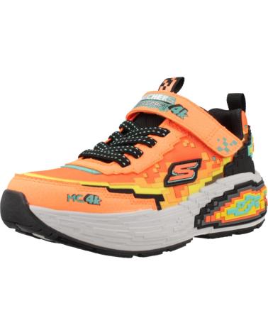 SKECHERS ZAPATILLAS NINO MODELO MEGA-CRAFT 4K COLOR NARANJA ORBK
