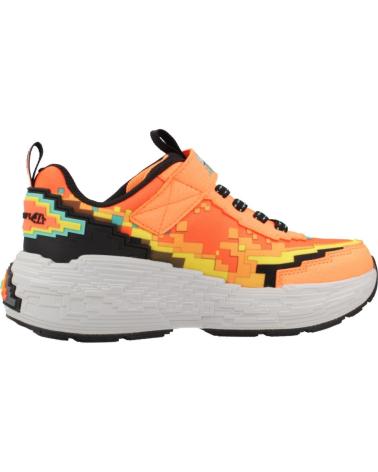 SKECHERS ZAPATILLAS NINO MODELO MEGA-CRAFT 4K COLOR NARANJA ORBK