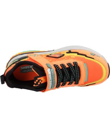 SKECHERS ZAPATILLAS NINO MODELO MEGA-CRAFT 4K COLOR NARANJA ORBK