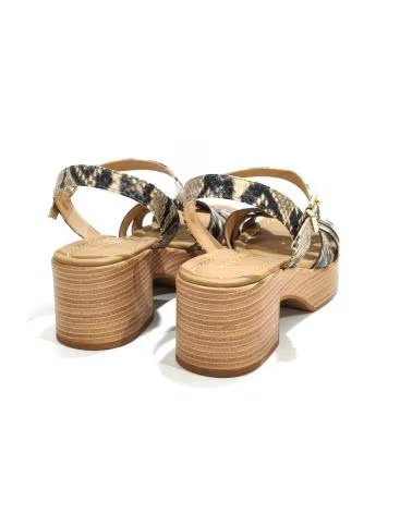 Sandali per Donna WEEKEND BY PEDRO MIRALLES SANDALIA CASUAL DE PIEL CON TACON Y PLATAFORMA SERP BEIG