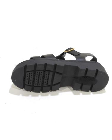 Sandali per Donna GEOX SANDALIA CASUAL DE PIEL CON PLATAFORMA DE GOMA NEGRO
