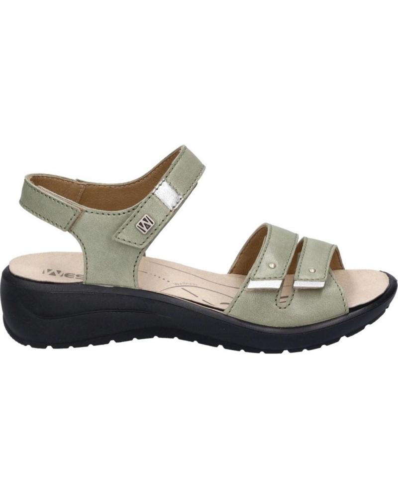 Sandalias de Mujer WESTLAND ANNECY-02 PIEL VERDE VERDE CLARO