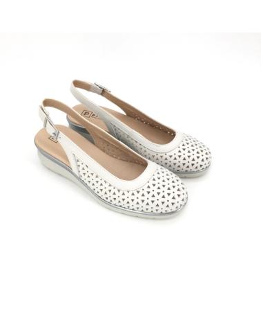 Zapatos de cuña de Mujer PITILLOS SALON PITABI COLOR HIELO 12564 BLANCO