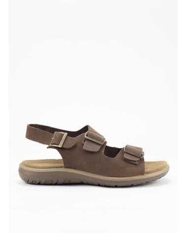 Sandali per Uomo KESLEM SANDALIA HOMBRE EN PIEL MONCAYO MARRON