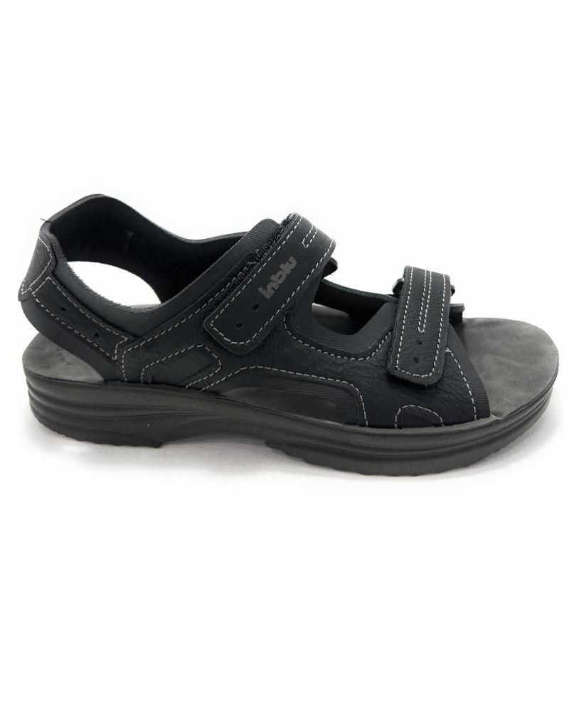 Sandali per Uomo CHIC VISION SANDALIAS BIO CABALLERO VELCROS RELAX NEGRO
