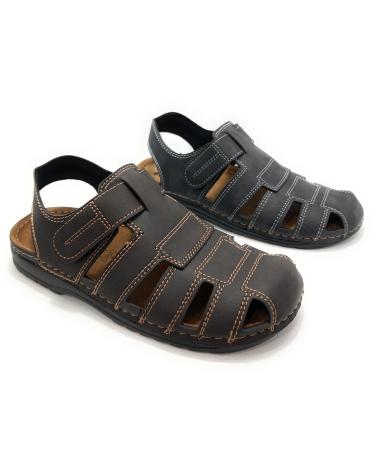 Sandali per Uomo DUENDY SANDALIAS CABALLERO CONFORT PEGUE P-CERR NEGRO