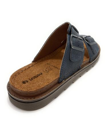 DUENDY SANDALIAS CABALLERO METIDAS HEBILLAS CON AZUL